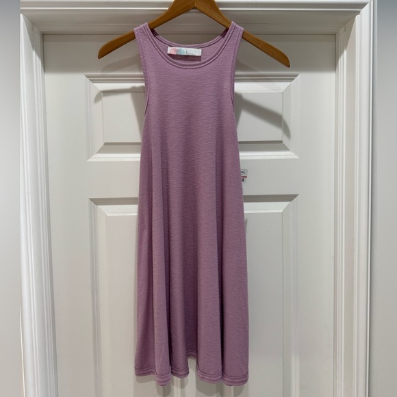 Free People FP Beach La Nite Tank Dress Swim Cover Up Lavender Ribbed XS NWT - Picture 12 of 13